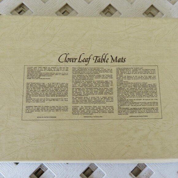 6 Cloverleaf John Constable English Scenes Tablemats Vintage (K715) - Picture 13 of 15